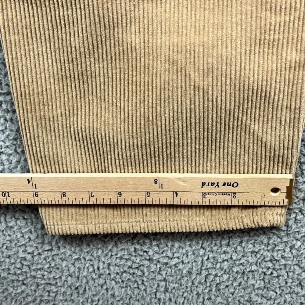 NWD Empyre Corduroy‎ Sk8 Pants Mens 34 Khaki Beige Loose Fit Cord Skater 34x30